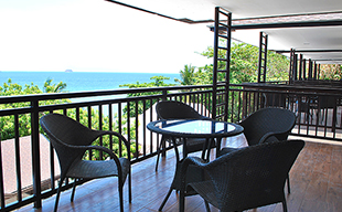 Villa Suite big room for family dive resort with overlooking room view